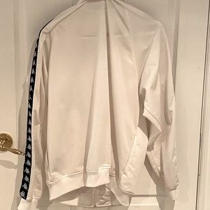 Large Kappa white& black windbreaker jacket